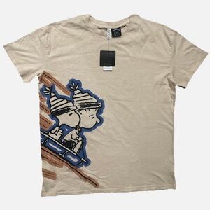 Peanuts Organic Cotton T - Shirt Size M Oversized